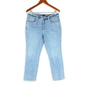 J.Crew Women's 28P Slim Boyfriend Jeans Estate Blue Wash Cropped Everyday Casual